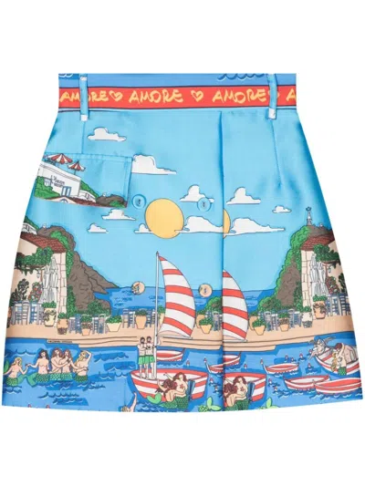 Alessandro Enriquez Mini Skirt In Multi
