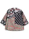 Alessandro Enriquez Multicolor Mix-print Jacket In Black