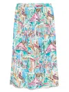 Alessandro Enriquez Printed Midi Skirt
