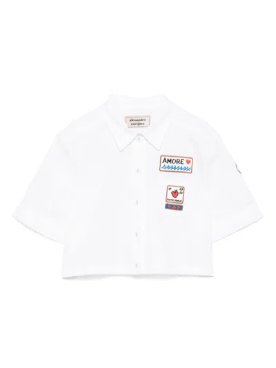 Alessandro Enriquez Patch Cotton Shirt