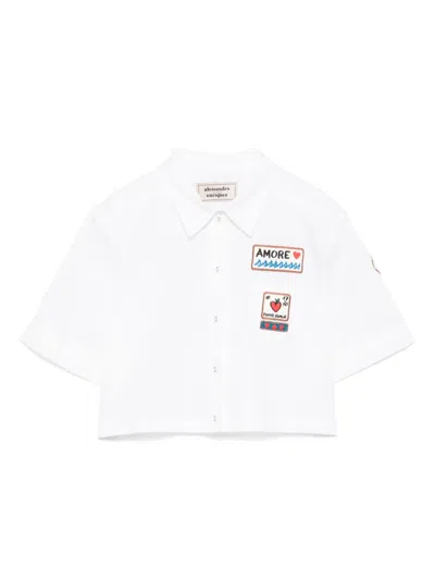 ALESSANDRO ENRIQUEZ PATCH-DETAILED SHIRT