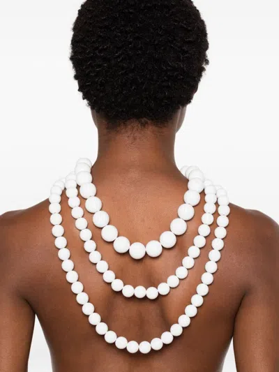 Alessandro Enriquez Pearl Necklace In White