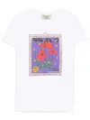 Alessandro Enriquez Poppies-print T-shirt In 白色