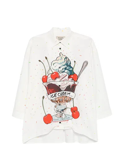 Alessandro Enriquez Printed Cotton Shirt