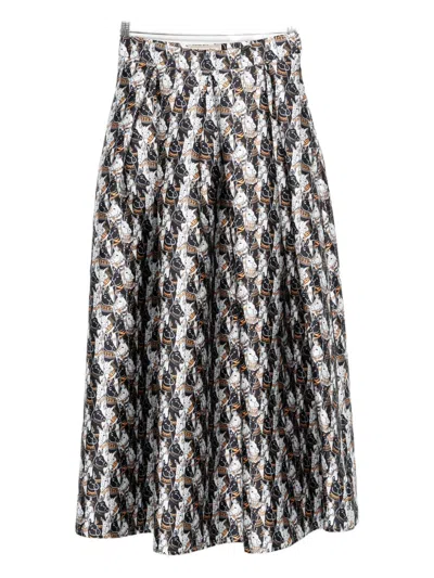 Alessandro Enriquez Printed Long Skirt