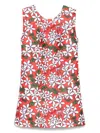 Alessandro Enriquez Jasmine Trapezoid Dress In Floral Red In Red