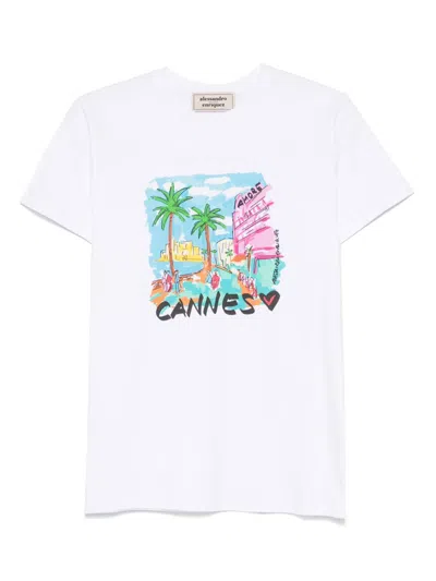 Alessandro Enriquez Printed T-shirt In White