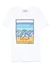 Alessandro Enriquez Sicilia Print White T-shirt In White
