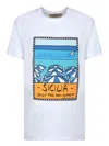 Alessandro Enriquez Sicilia Print White T-shirt In White