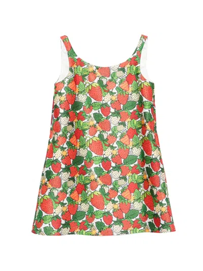 Alessandro Enriquez Minikleid Mit Erdbeeren-print In Green