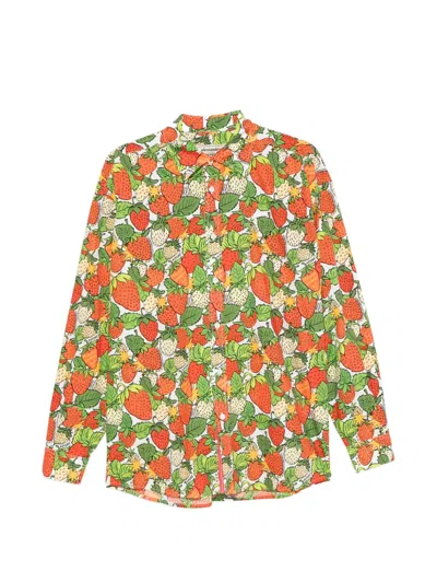 Alessandro Enriquez Strawberry-print Shirt In Multi