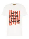 Alessandro Enriquez Stripe Print T-shirt In White