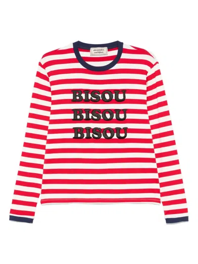 Alessandro Enriquez Striped T-shirt In Rot