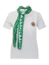 Alessandro Enriquez Scarf Waves White-green T-shirt