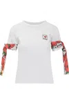 Alessandro Enriquez T-shirt Foulard In White
