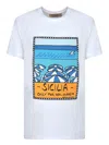 Alessandro Enriquez Sicilia Print White T-shirt