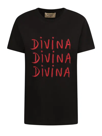 Alessandro Enriquez Cotton T-shirt In Black