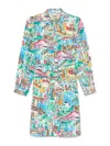 Alessandro Enriquez Illustration-print Mini Dress
