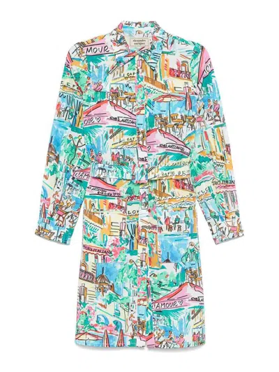 ALESSANDRO ENRIQUEZ MULTICOLOR DRESS