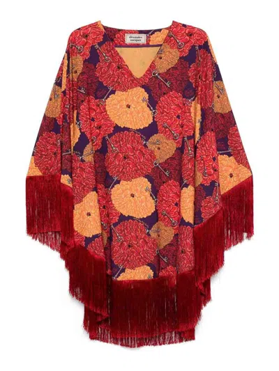 Alessandro Enriquez Floral-print Mini Dress In Multicolor