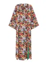 Alessandro Enriquez Floral-print Maxi Dress In Multicolour