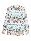 Alessandro Enriquez White Graphic Print Shirt In White