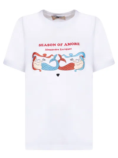 ALESSANDRO ENRIQUEZ WHITE SEASON OF AMORE T-SHIRT