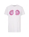 Alessandro Enriquez White T-shirt With Ammonite Print In White