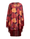 Alessandro Enriquez Woman Cape Orange Size 6 Polyester, Elastane In Pink
