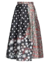 Alessandro Enriquez Woman Maxi Skirt Black Size 8 Polyester In Multi