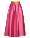 Alessandro Enriquez Woman Maxi Skirt Magenta Size 8 Polyester In Magenta