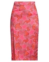 Alessandro Enriquez Woman Midi Skirt Fuchsia Size 6 Paper In Pink