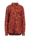 Alessandro Enriquez Woman Shirt Red Size 4 Viscose, Polyamide In Red