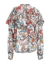 Alessandro Enriquez Woman Shirt White Size 6 Polyester, Elastane In White