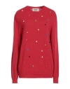 Alessandro Enriquez Woman Sweater Red Size M Acrylic, Wool In Red