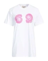 Alessandro Enriquez White T-shirt With Ammonite Print In White