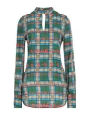 Alessandro Enriquez Woman Top Green Size 8 Viscose, Silk In Green