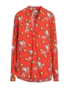 Alessandro Enriquez Woman Top Tomato Red Size 6 Cotton, Elastane In Tomato Red