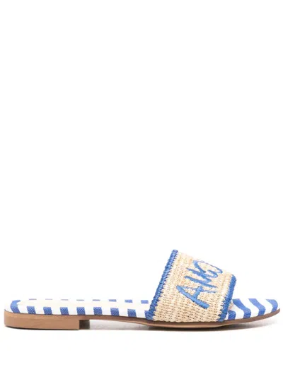 Alessandro Enriquez X Les Italiennes Amore Sandals In Neutrals