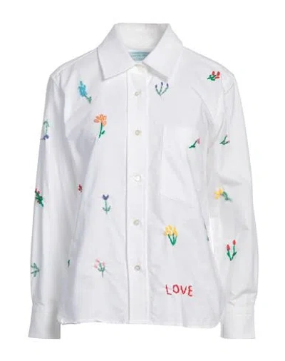 Alessandro Gherardeschi Woman Shirt White Size 8 Cotton