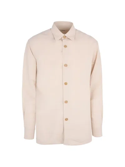 Alessandro Gherardi Beige Buttonned Shirt In Brown