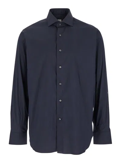 Alessandro Gherardi Blue Shirt With Classic Collar