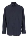 Alessandro Gherardi Blue Shirt With Classic Collar In Blue