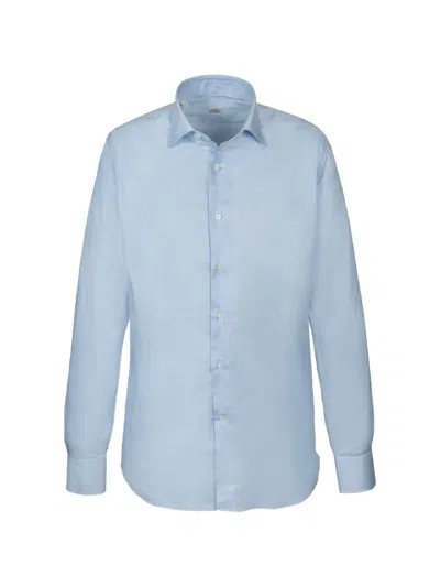 Alessandro Gherardi Button-down Long-sleeve Shirt In Blue