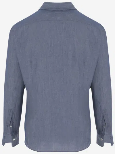 Alessandro Gherardi Cotton Denim Shirt In Blue