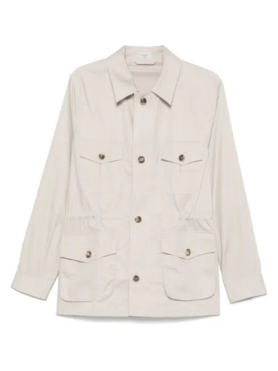 Alessandro Gherardi Cotton Shirt Jacket In Neutrals