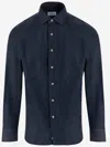 Alessandro Gherardi Dark Blue Classic Solid Shirt In Blue