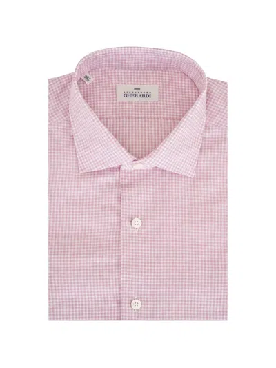 Alessandro Gherardi Gingham-check Shirt In Pink
