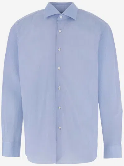 Alessandro Gherardi Light Blue Cotton Shirt