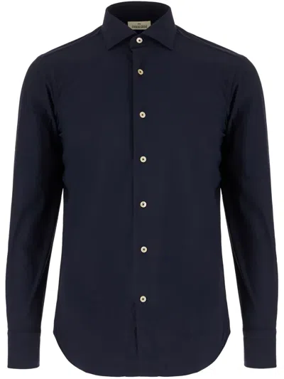 Alessandro Gherardi Long-sleeve Shirt In Dark Blue
